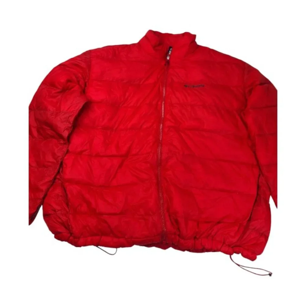 Columbia Women's Red Padded Mock Neck Long‎ Sleeve Puffer Jacket Size XXL